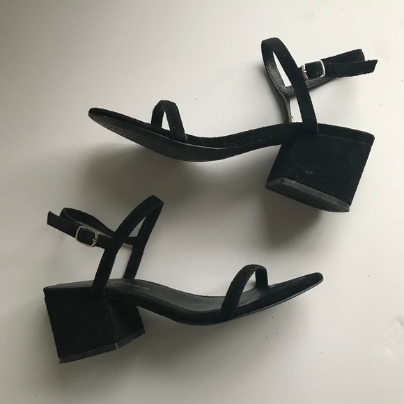 small black block heels